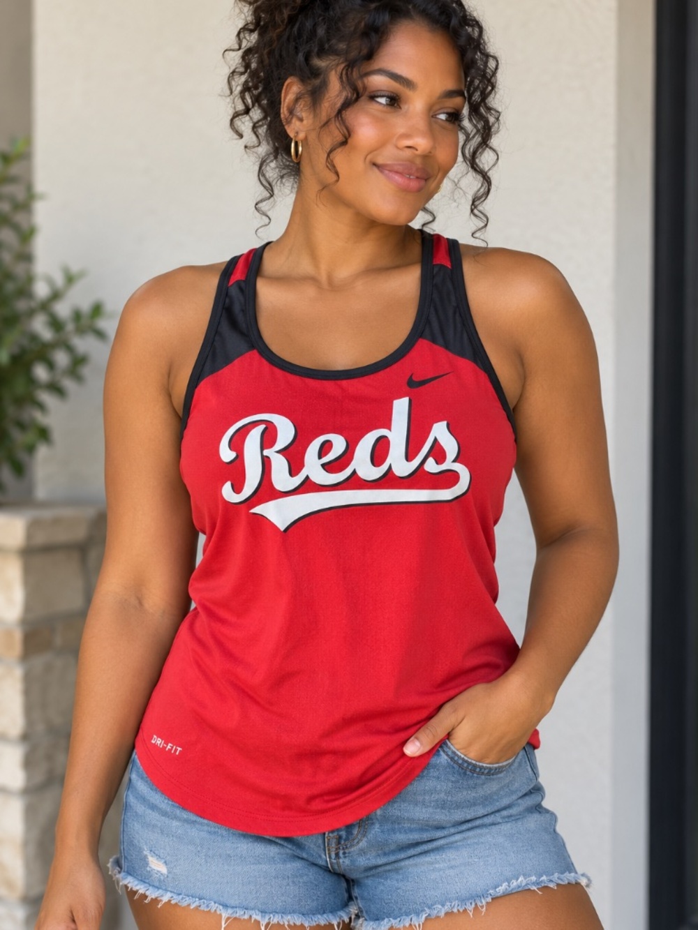 Nike Cincinnati Reds Dri-FIT Racerback Tank Top M